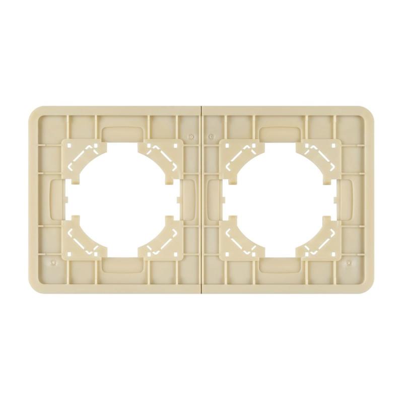 Рамка на 2 поста алюминиевая Arlight FRM-AKIRY-AL-2-GD 049726