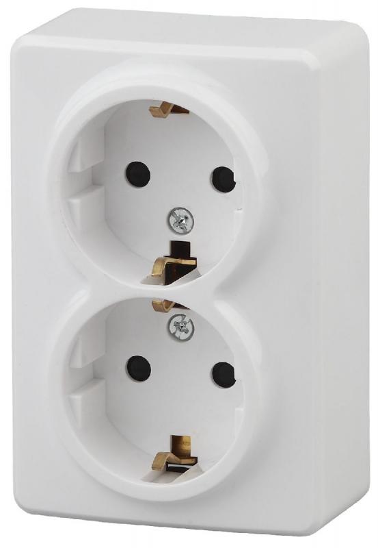 Розетка 2P+E Schuko со шторками Эра 11-2206-01 Б0020694
