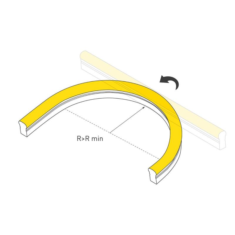 Светодиодная герметичная лента Arlight HALO-SIDE-A160-10x17mm 24V White6000 (10 W/m, IP67, 5m, wire x1) 053372