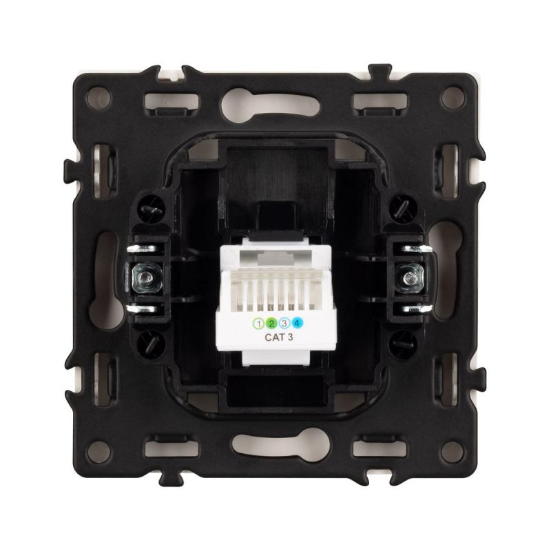 Розетка телефонная софт-тач золотой песок Arlight SCT-MTL1-SFPL-GD (RJ-11, 4C) 054302(1)