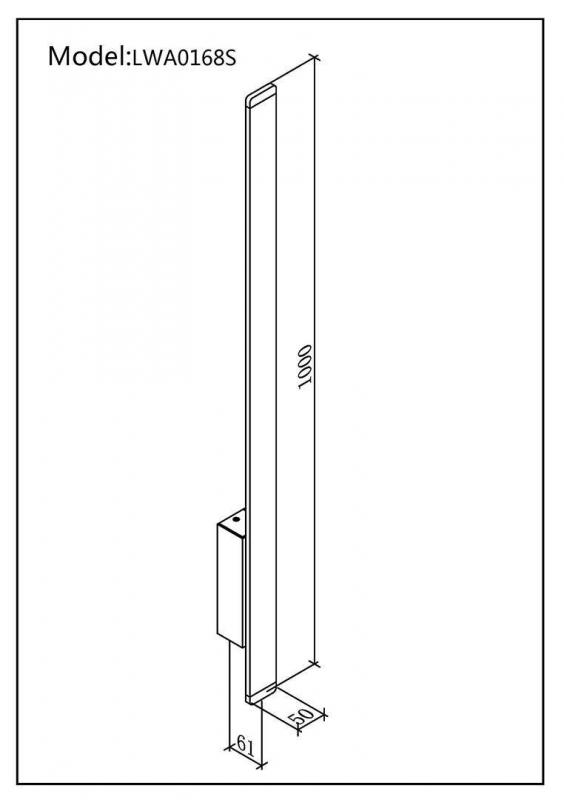 Настенный светильник DesignLed LW-A0168S-BL-WW 002794