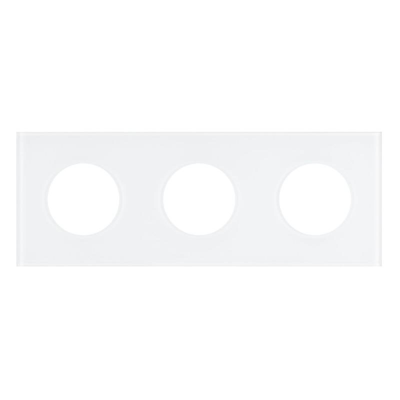 Рамка стеклянная на 3 поста Arlight FRM-GLARE-GC-3-WH 043838