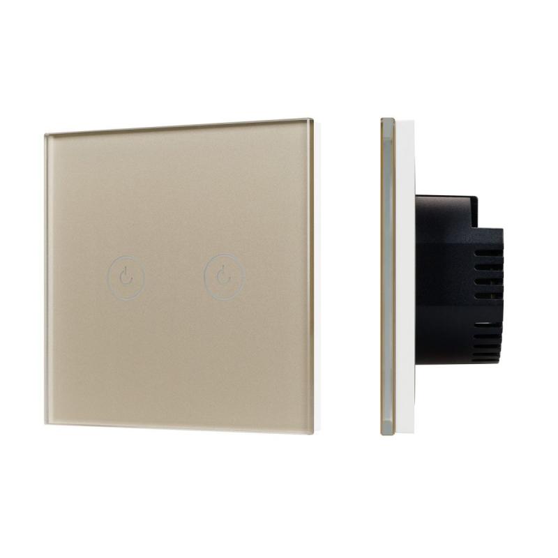 Выключатель сенсорный Arlight SWT-OMALI-S02-ZB-GD (250V, 10A, Zigbee) 050038