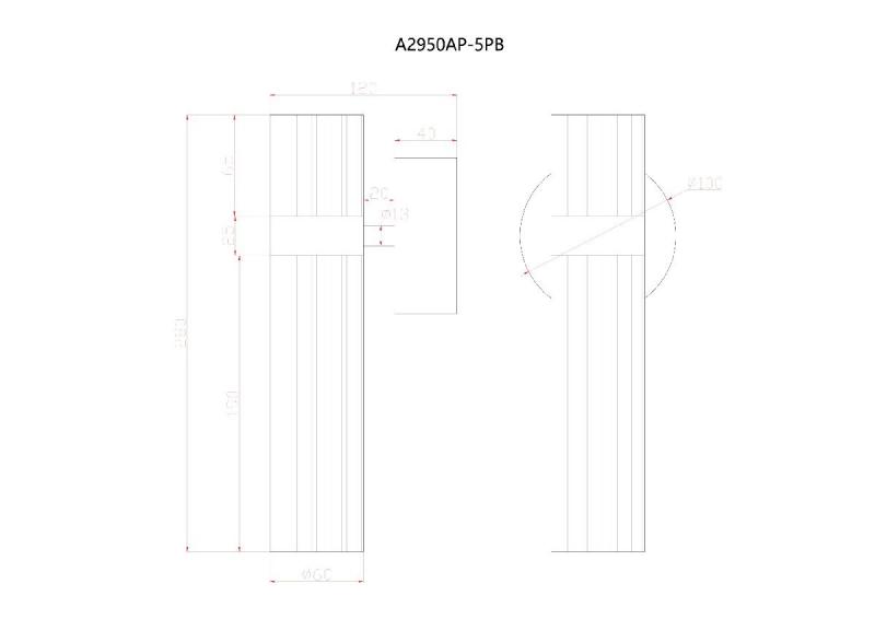 Бра Arte Lamp Misty A2950AP-5PB
