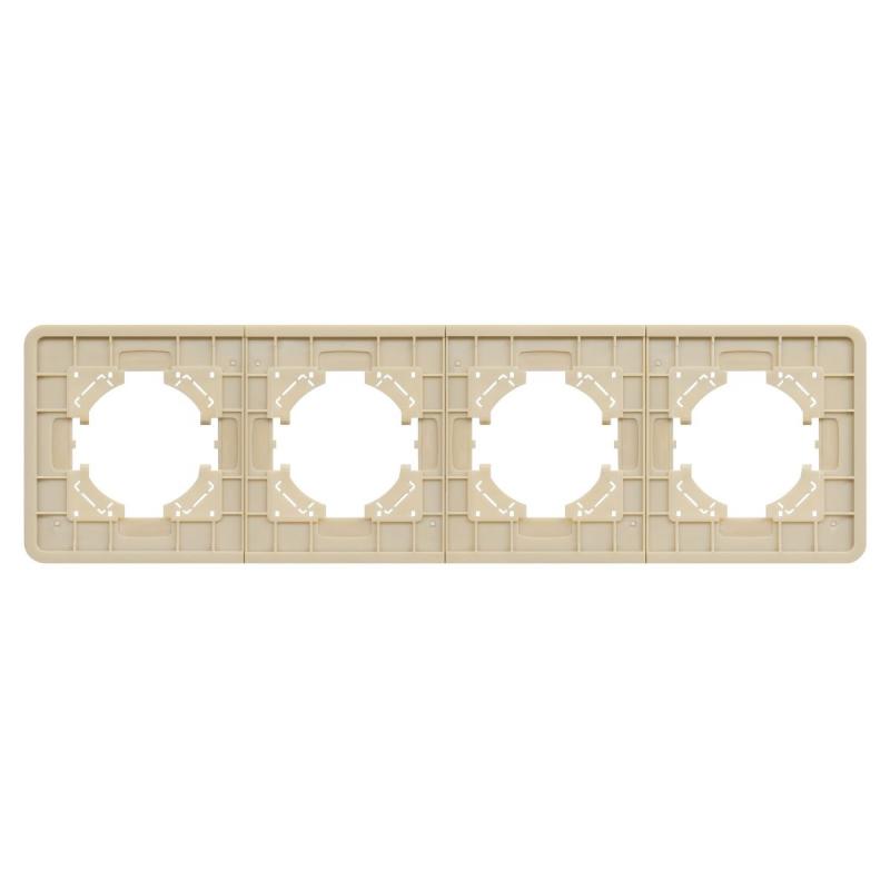 Рамка на 4 поста стеклянная Arlight FRM-OMALI-SFGS-4-GD 049719