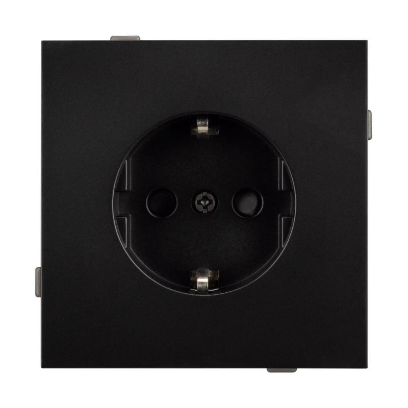 Механизм электрической розетки Arlight SCT-TENDO-MEU1-PL-BK (230V, 16A) 054079