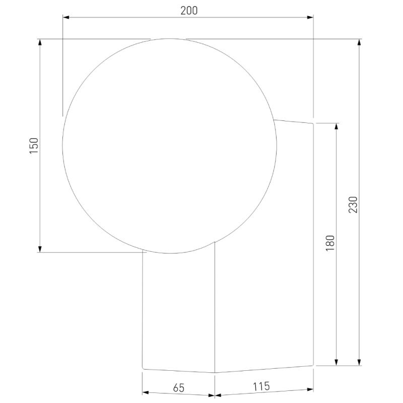Уличный настенный светильник Elektrostandard Gravity 35166/U черный 4690389195099 a062885