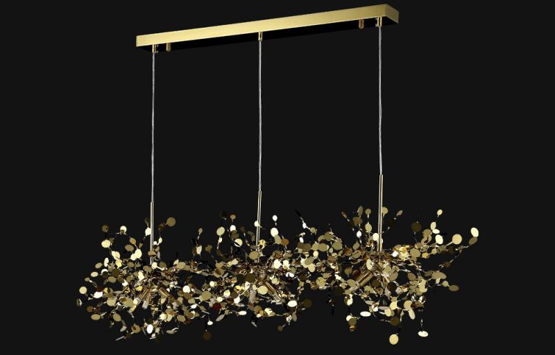 Подвесной светильник Crystal Lux GARDEN SP3х3 L1200 GOLD