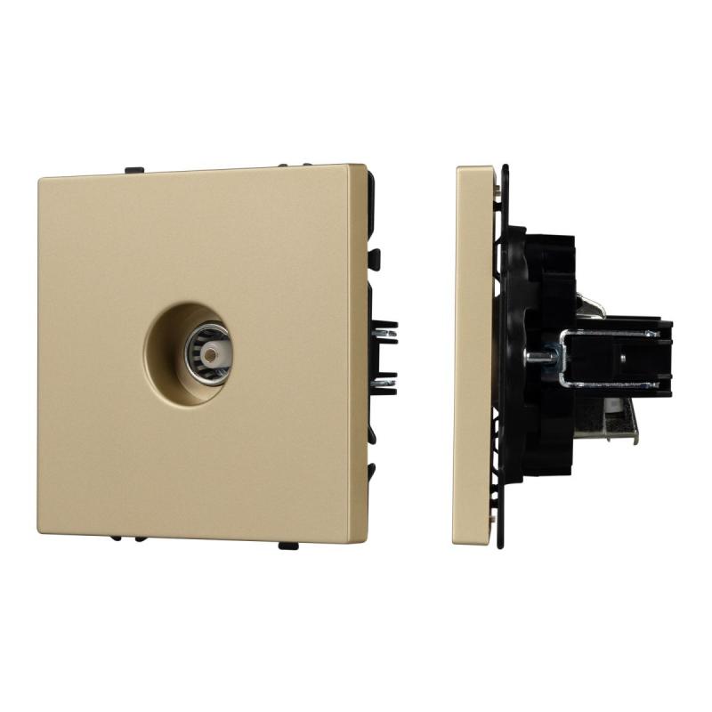 Механизм телевизионной розетки Arlight SCT-NOBE-MTV1-SFPL-GD (Золотой песок) 054294