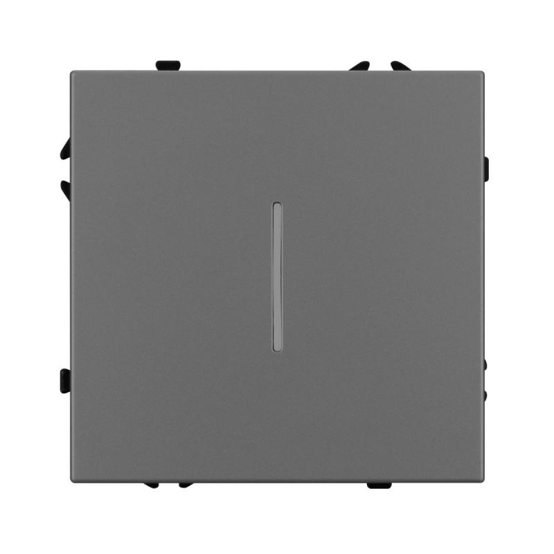 Механизм выключателя одноклавишный проходной Arlight LED SWT-NOBE-MKP1-SFPL-L-GR (230V, 10A) 054263