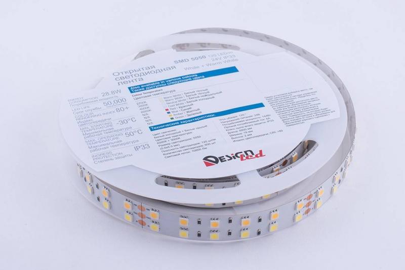 Светодиодная лента DesignLed DSG5120-24-RGB+WW-33 001134
