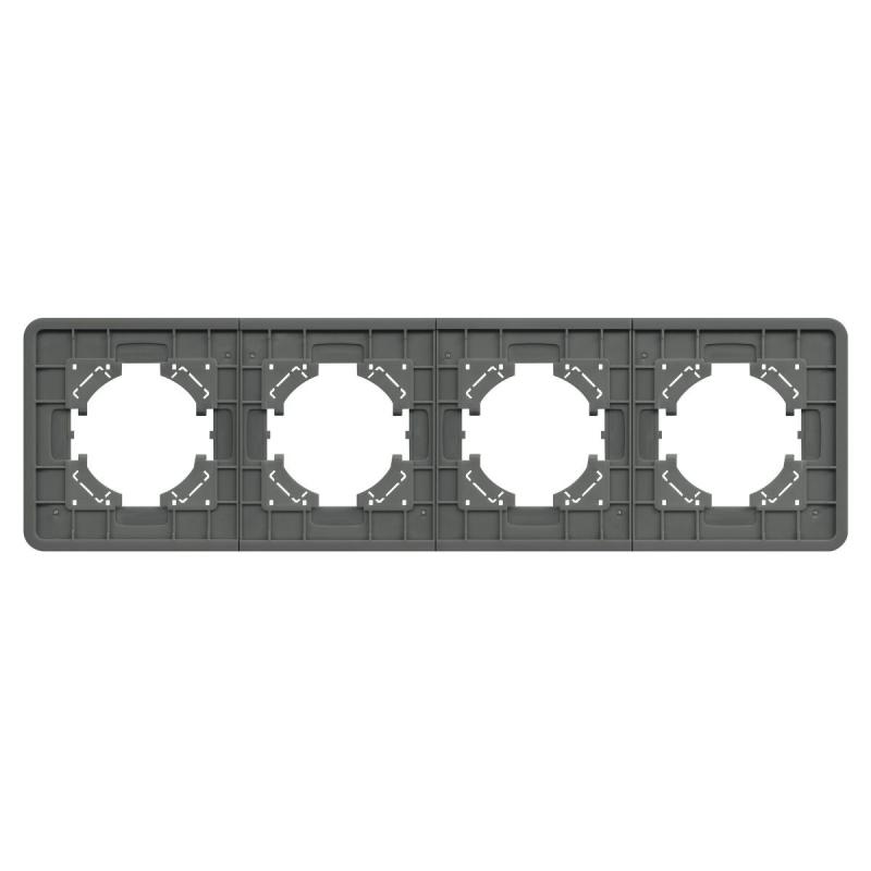 Рамка на 4 поста стеклянная Arlight FRM-OMALI-SFGS-4-GR 049718