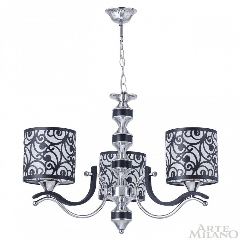 Подвесная люстра Arte Milano Florentia-4957 304957/3 Bk/Ni