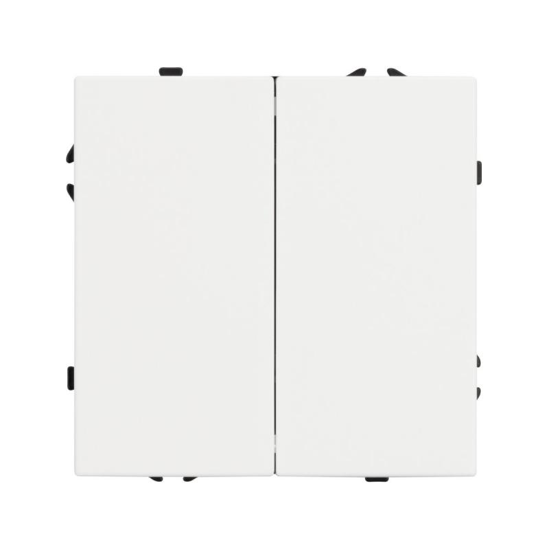 Механизм выключателя двухклавишный непроходной Arlight SWT-NOBE-MK02-SFPL-WH (230V, 10A) 054238