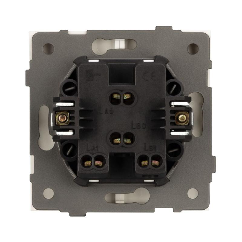 Механизм выключателя двухклавишный непроходной Arlight SWT-TENDO-MK02-PL-GD (230V, 10A) 054061