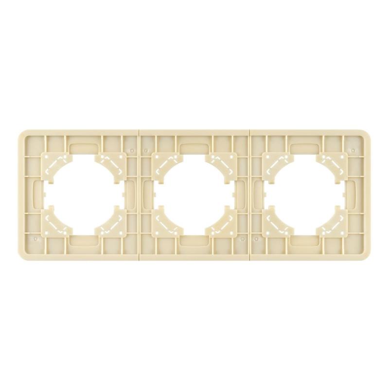 Рамка на 3 поста стеклянная Arlight FRM-OMALI-SFGS-3-GD 049715